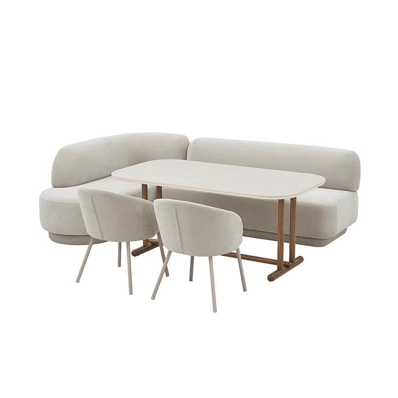 알로 LDK 세라믹테이블 세트 코너/일반형 160cm (좌우 택1)