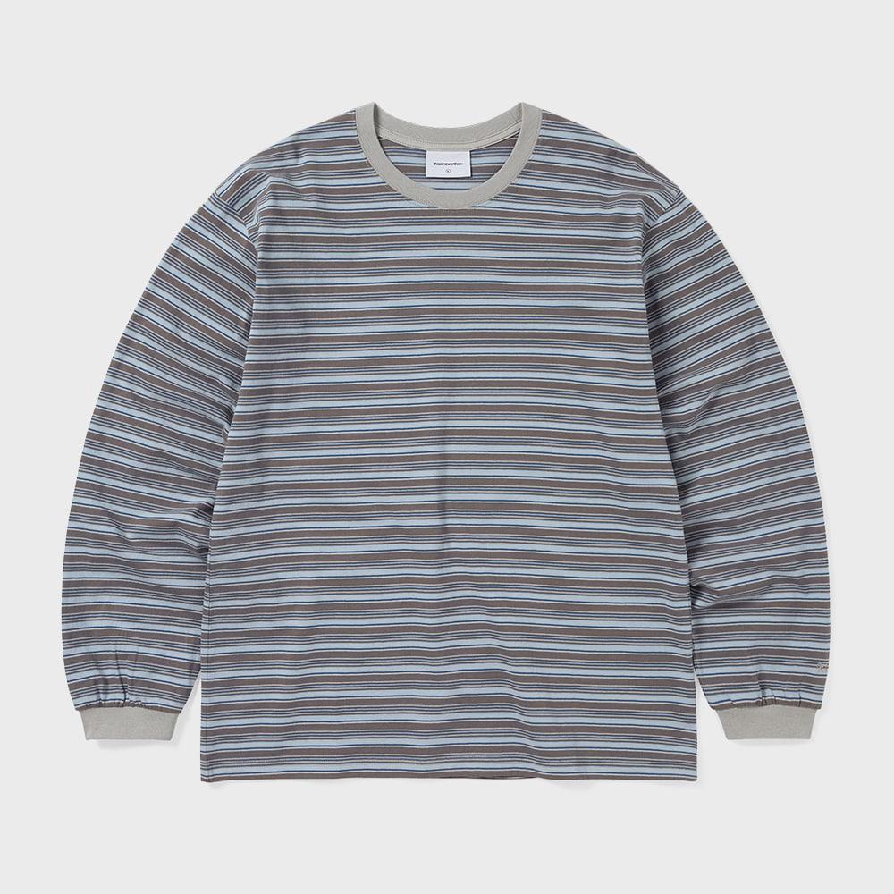 Striped L/S Tee Brown