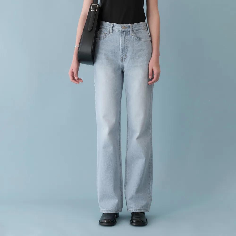 Wide Flared Denim (Light Blue)