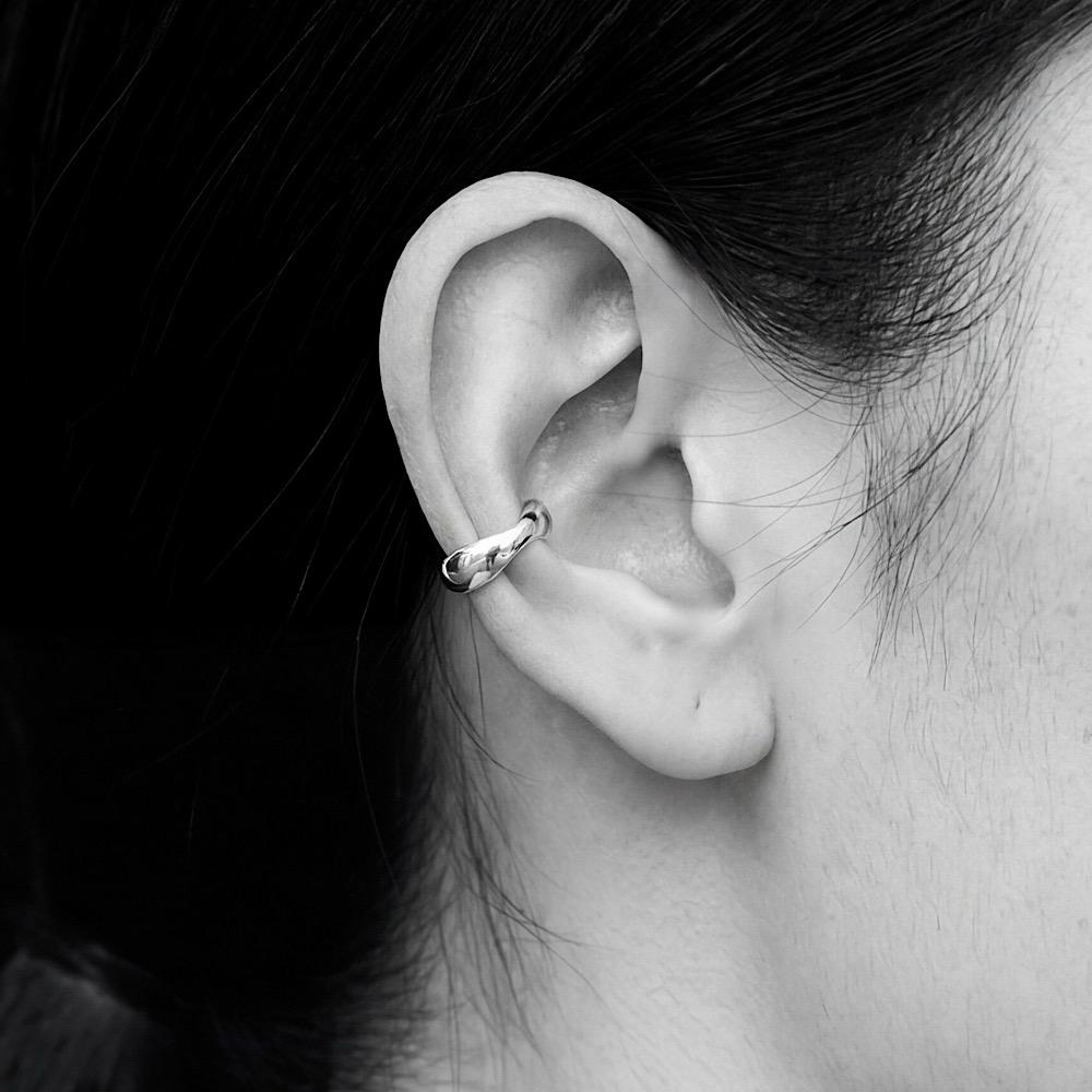 [강민경님 착용] Earldy Earcuff_실버유광