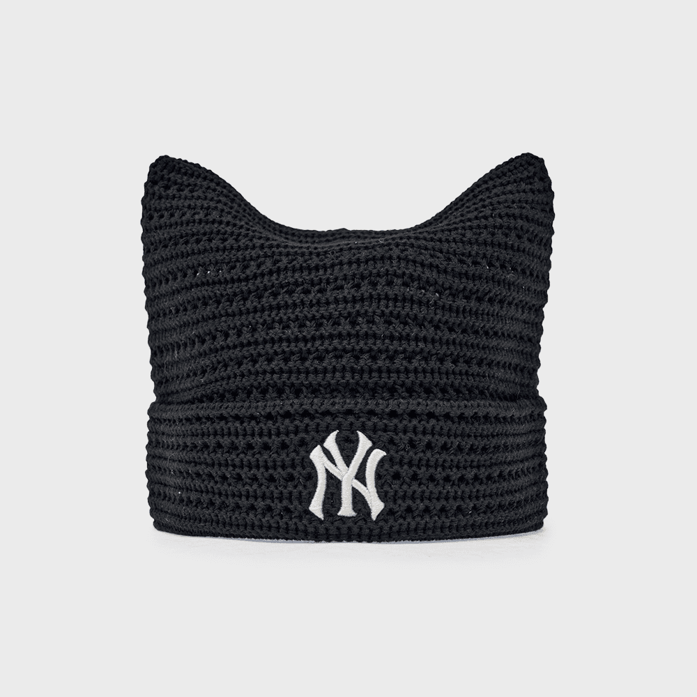 [MLB] 썸머 크로셰 미야옹 비니 NY (Black)