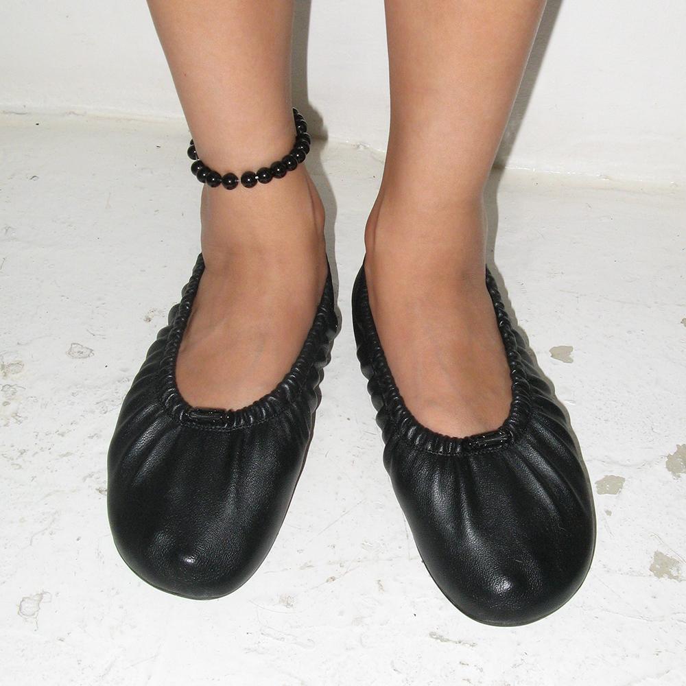 Ballet 0048. Scrunch Flat Shoes - 4colors