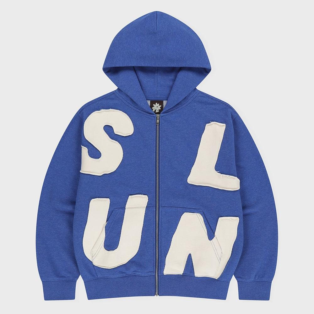 Capital Zip Up Hoodie Heather Blue