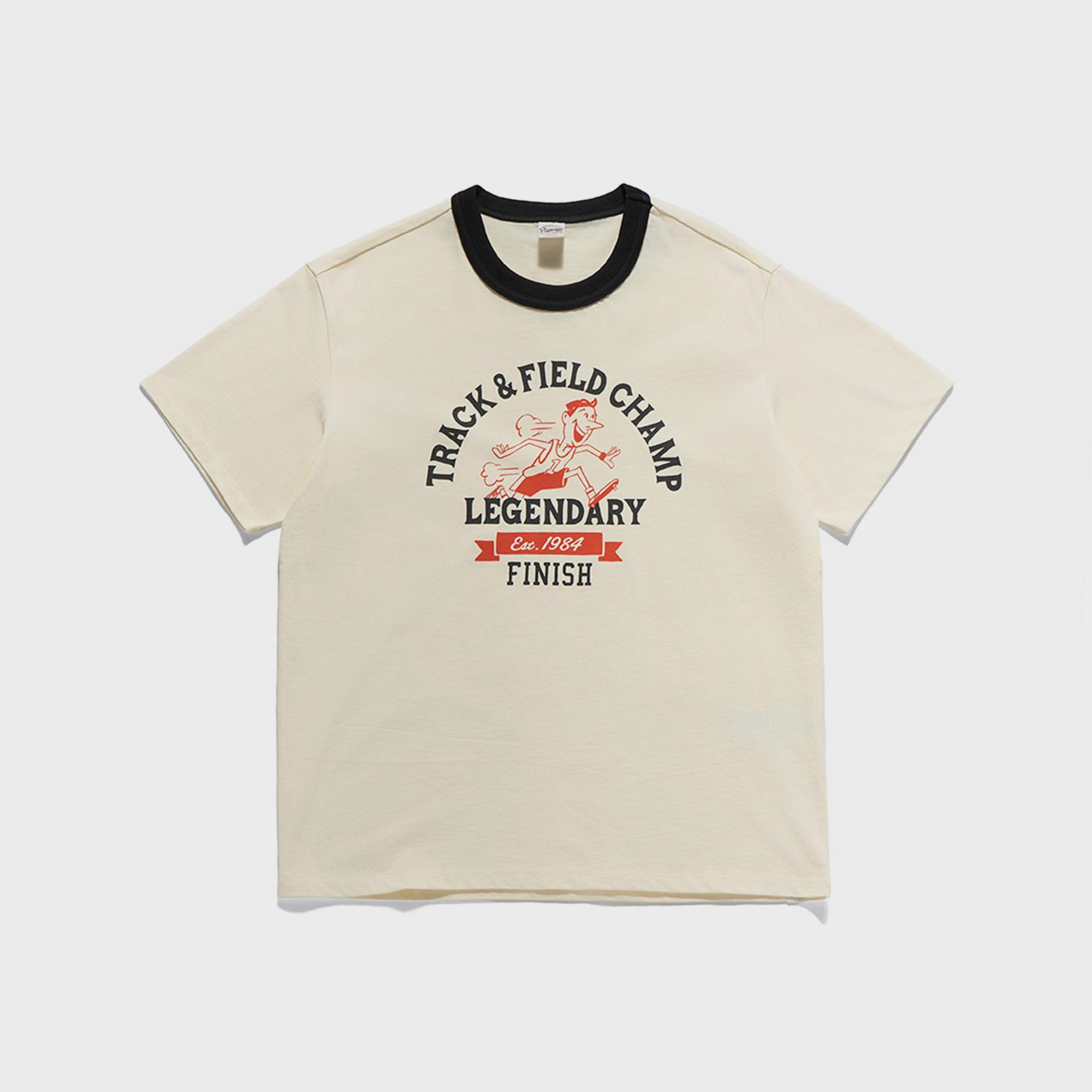 TRACK & FIELD CHAMP T-SHIRTS / BLACK RINGER