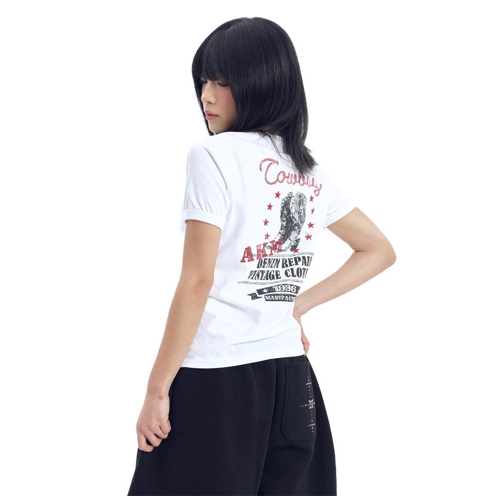Boots Ringer Top (White)
