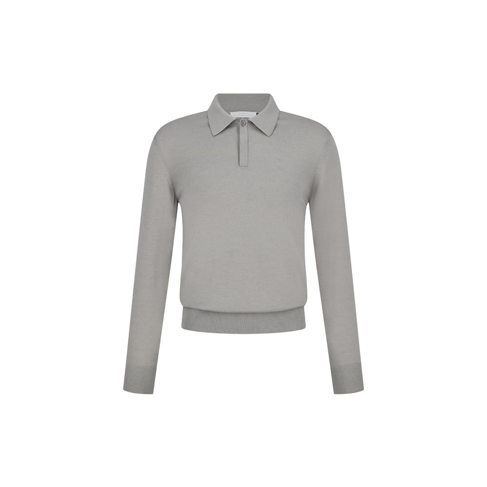 Wool Collar Knit, Light Khaki