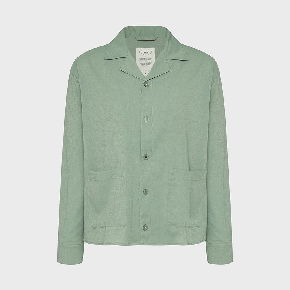 시그니처 NEW 찰랑 긴팔 셔츠 W_PISTACHIO GREEN_KWM26462PD