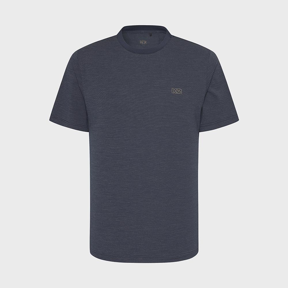 시원서커 ICE WAFFLE MARINA 라운드_MELANGE DARK NAVY_KMM26247D4
