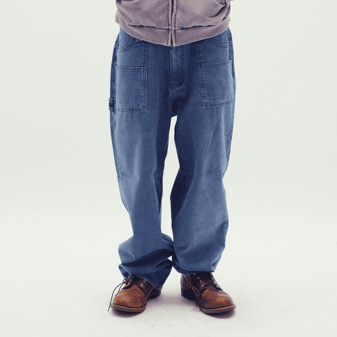 Hitchhiker Belt Loop Cotton Pants Navy