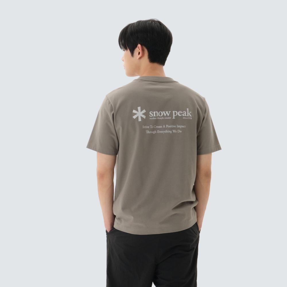 코튼 레터링 반팔 티셔츠 Vintage Gray (S26MMFTS62)