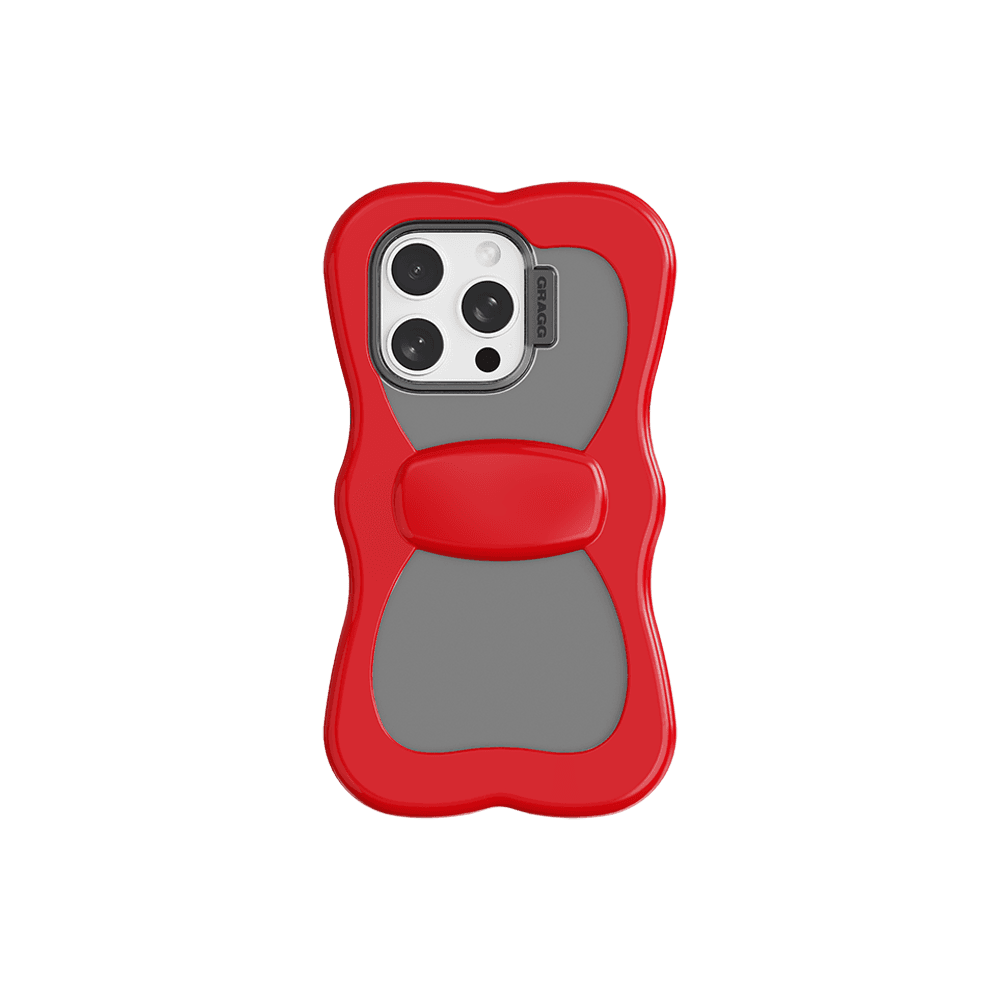 LAYERED RIBBON CASE - RED