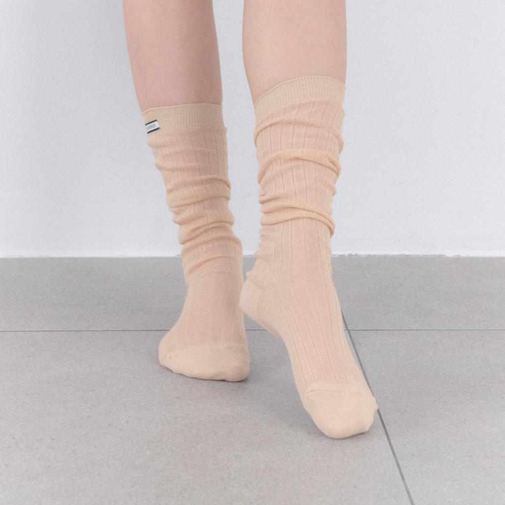 [IHM26SS08] 루즈 핏 니삭스 베이지