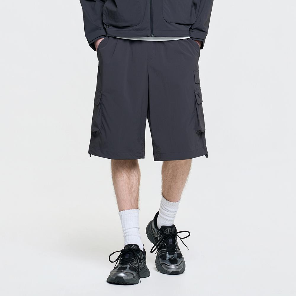 [MLB] 고프코어 우븐 멀티카고 6부 반바지 NY (D.Charcoal Grey)