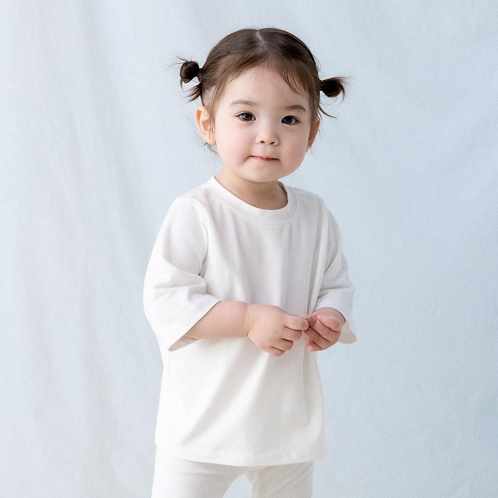 퓨어 베이직 7부 티셔츠