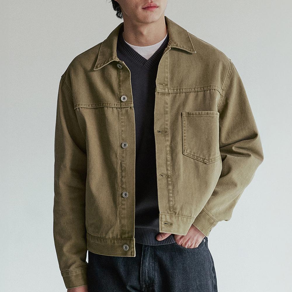 [V2] DELPHI TRUCKER JACKET [TAN]