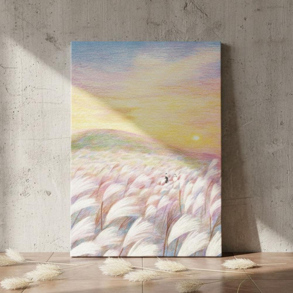제주의 새벽오름 모소 인테리어 액자 집들이 그림