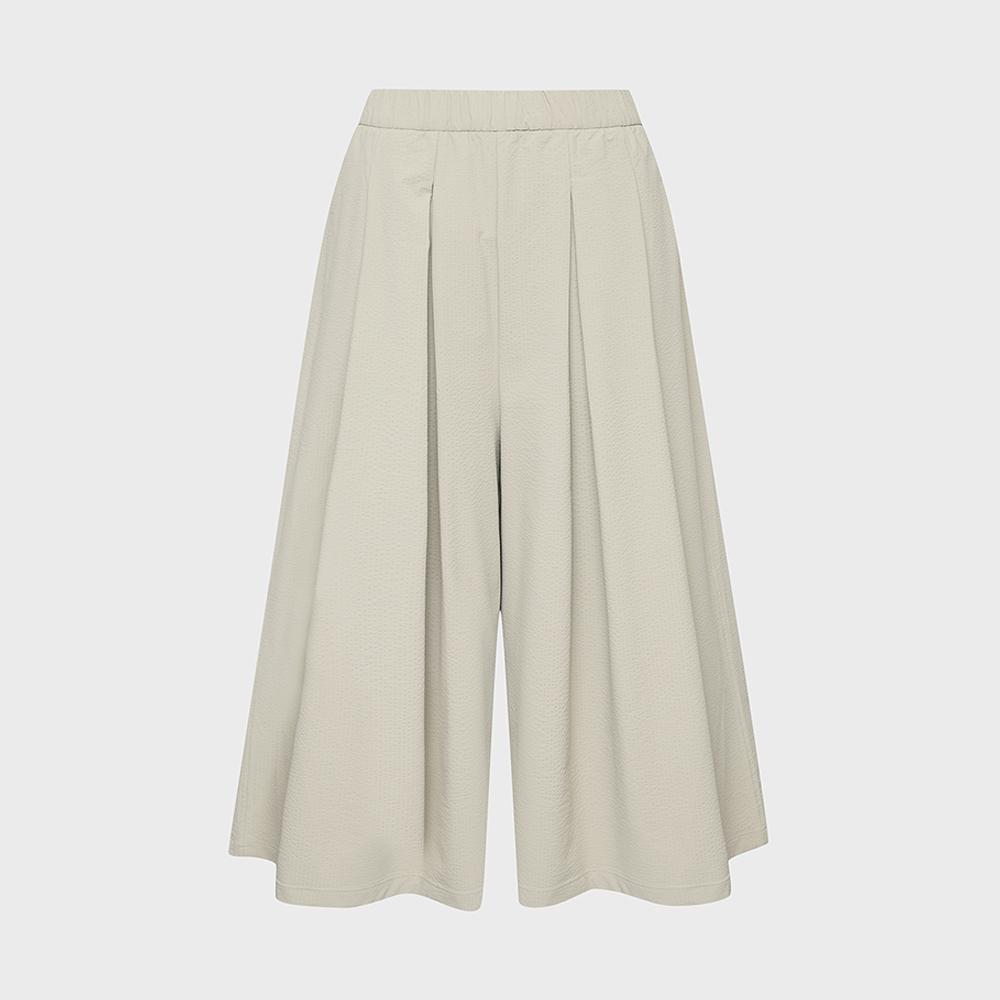 시원서커 DRY ICE 8부 와이드 팬츠 W_Sand beige_KWM26350KD