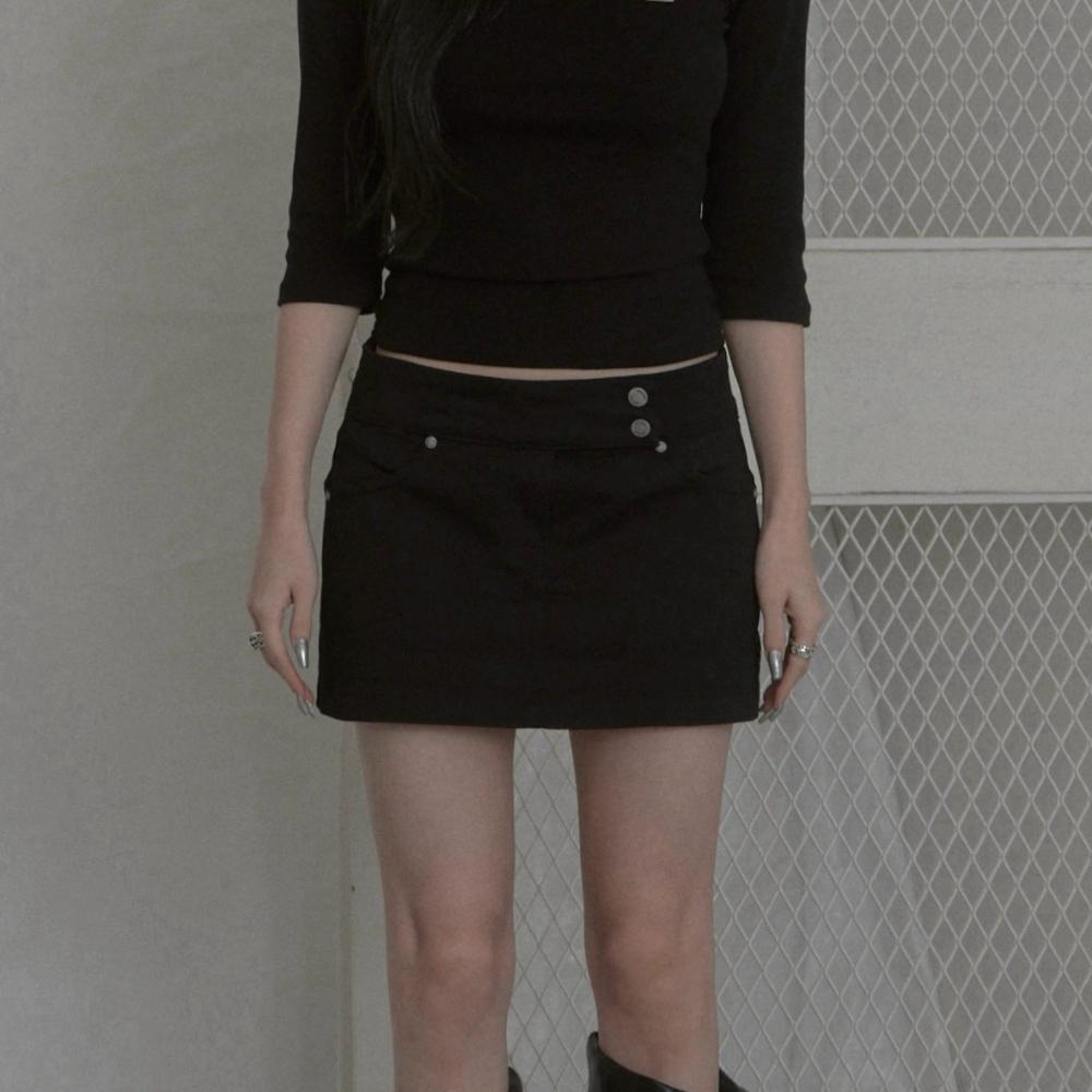 Utility Mini Skirt (black)