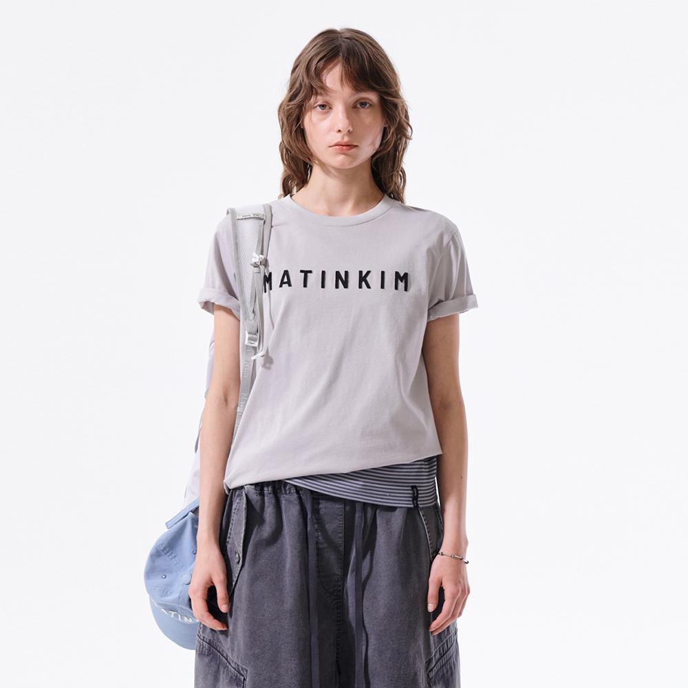 APPLIQUE FELT LOGO TOP IN GREY