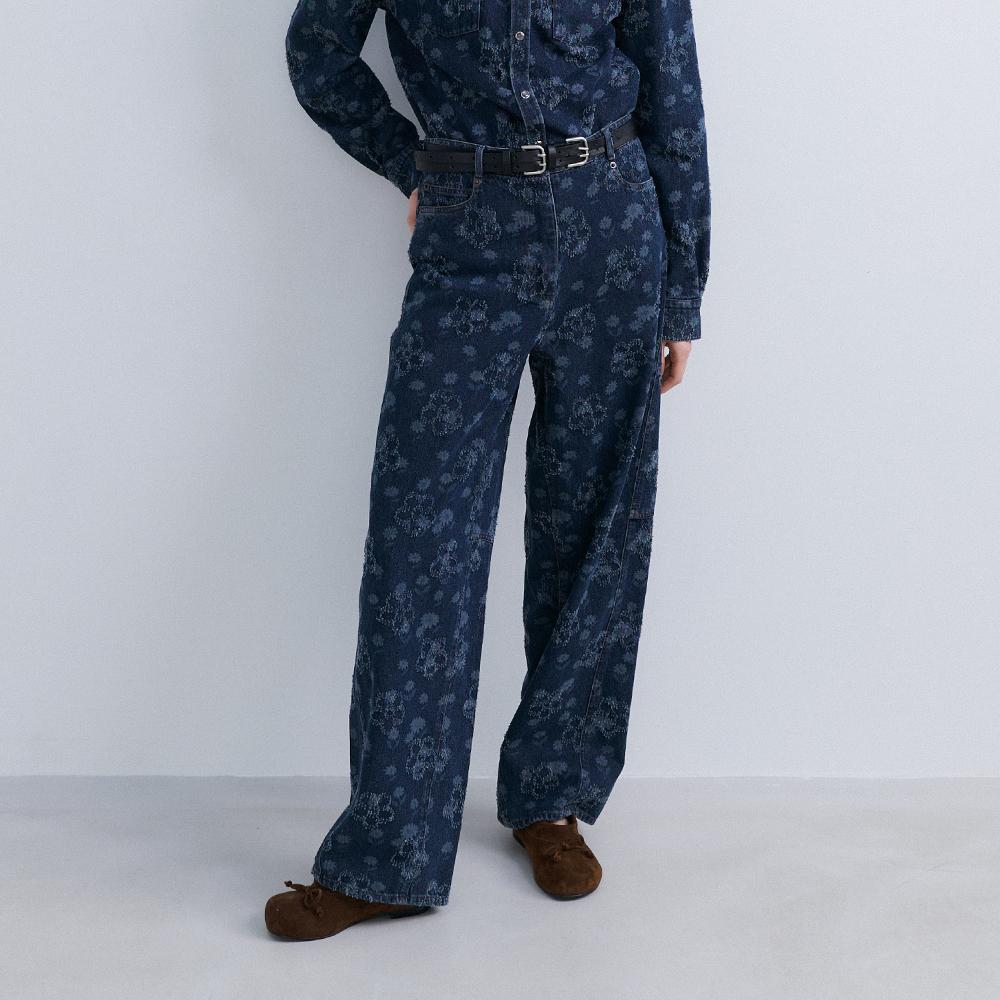 FLOWER DENIM - TIN BLUE