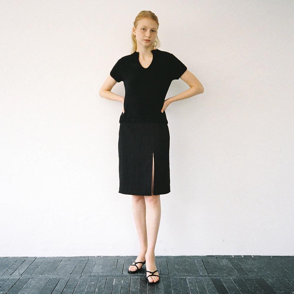 Carrie Slit Skirt (black)