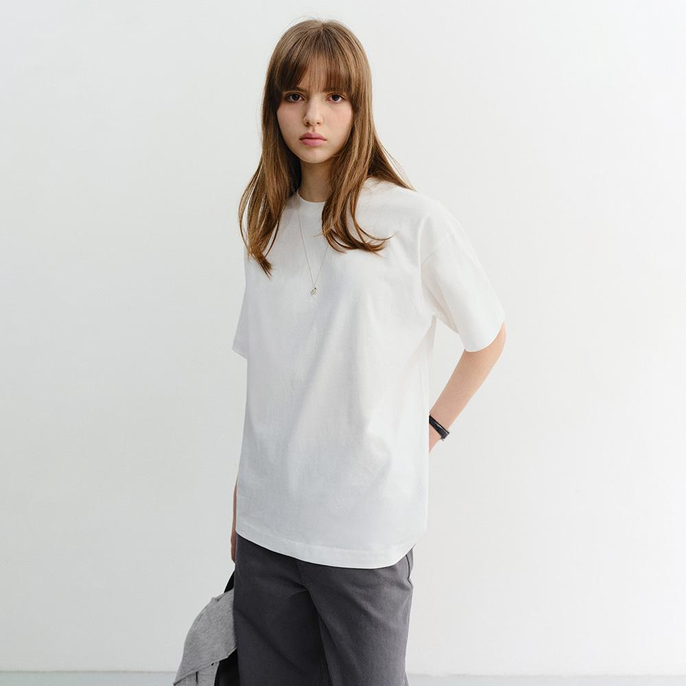 UNISEX ESSENTIAL LOOSE T-SHIRT OFF WHITE_UDTS6B125WT