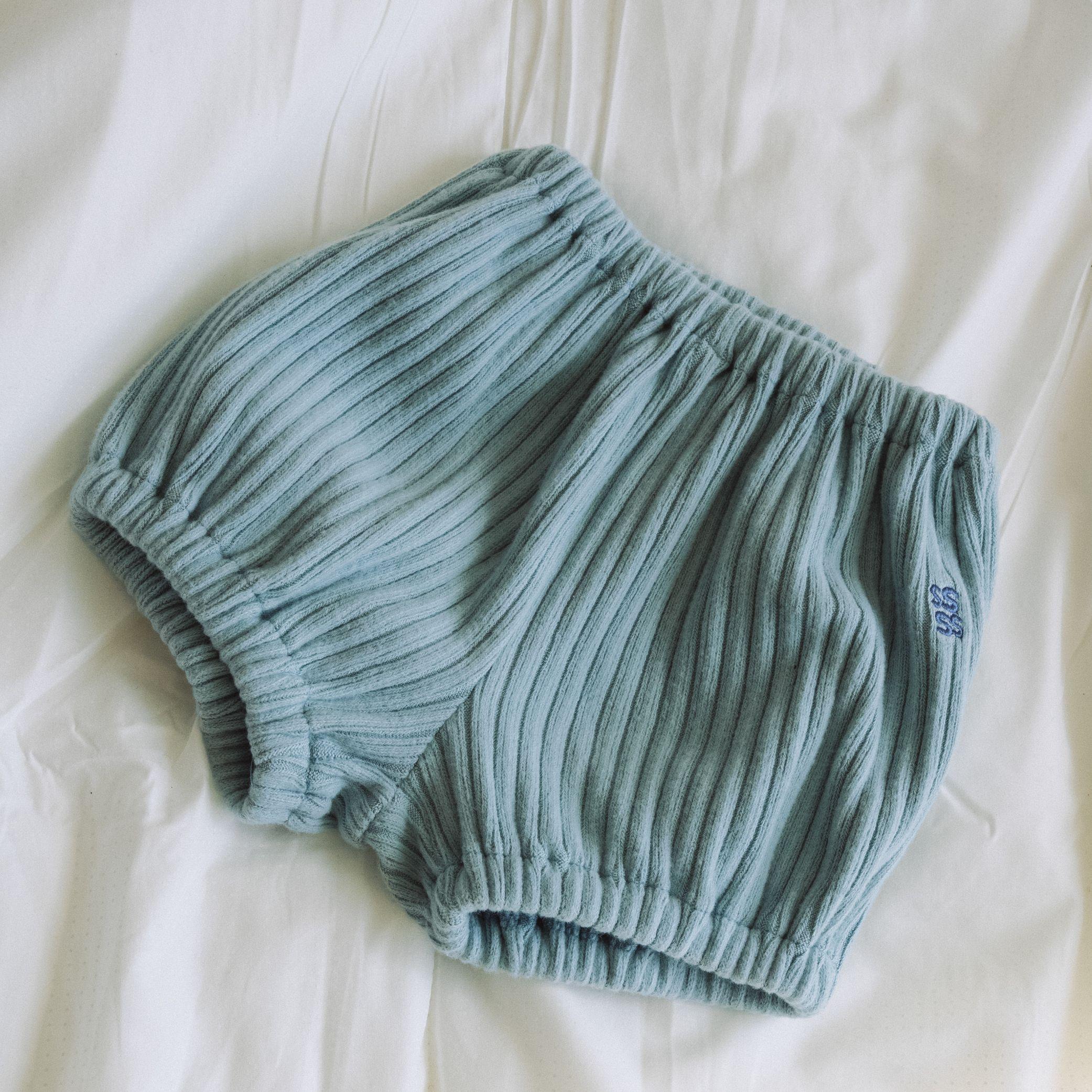 MUFF RIB BLOOMER / Sky Blue