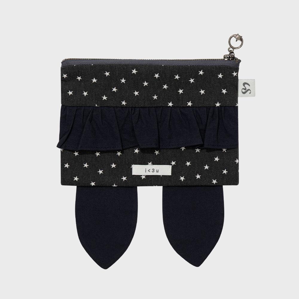 RABBIT STAR POUCH(CHARCOAL)