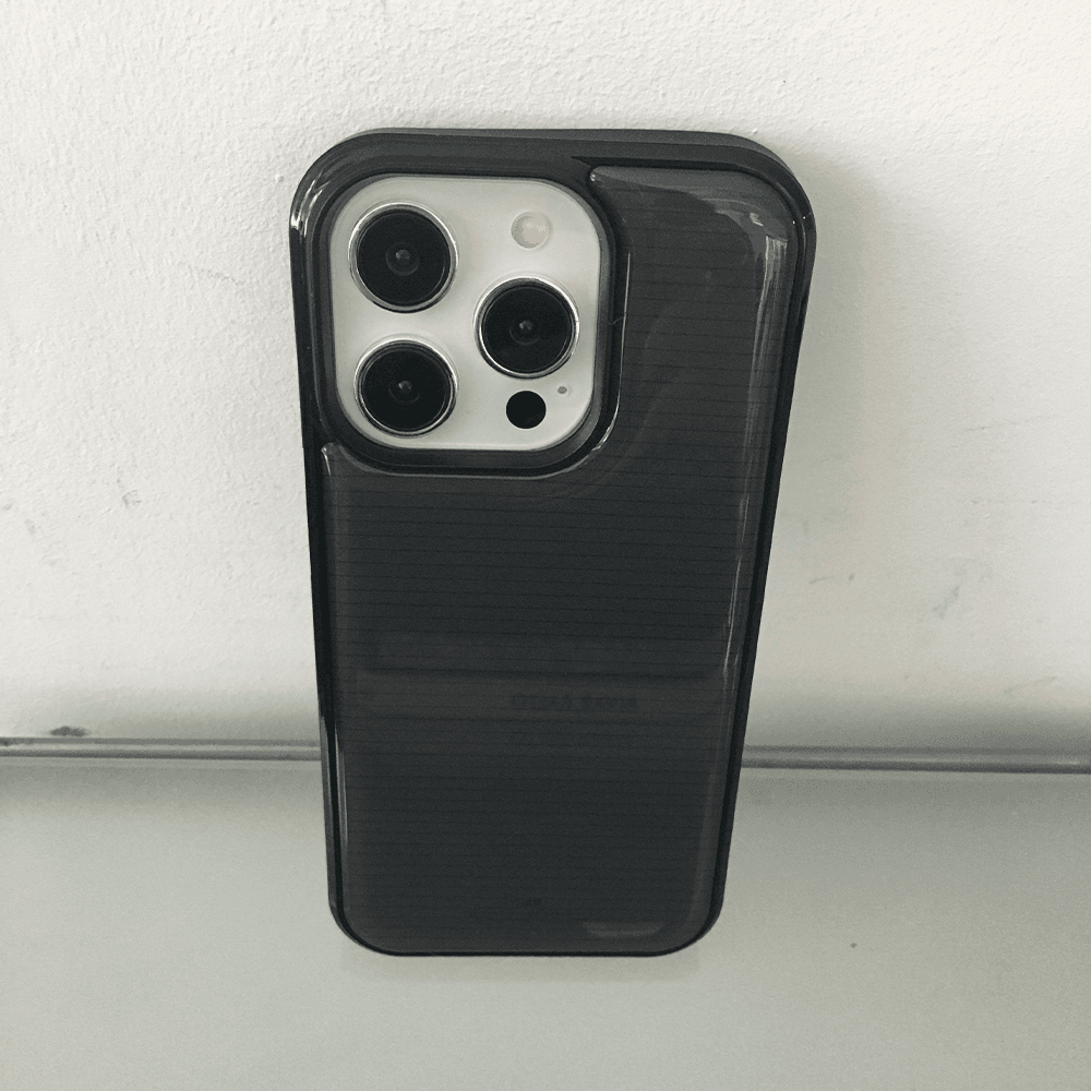 Pinstripe dark gray case