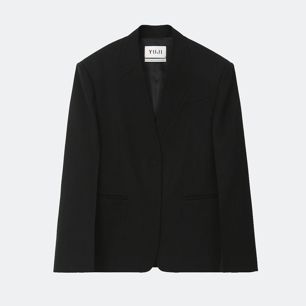 FLATTENED TAILORED JACKET BLACK