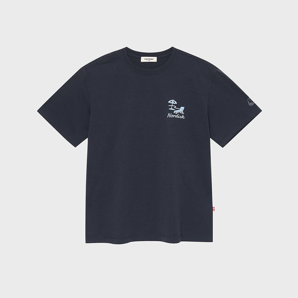 페리어 바캉스 그래픽 티셔츠 - U_Navy_OUM26265N4