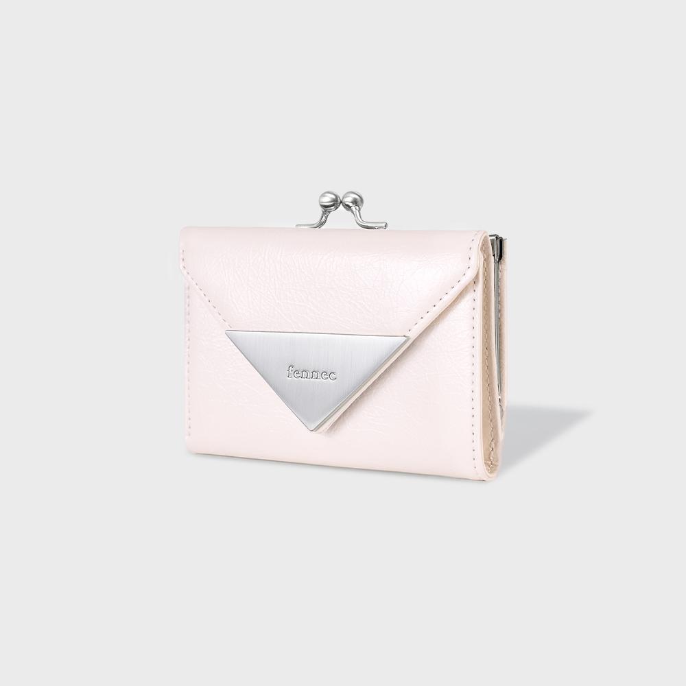 CRINKLE TRIANGLE FRAME WALLET - BLOSSOM