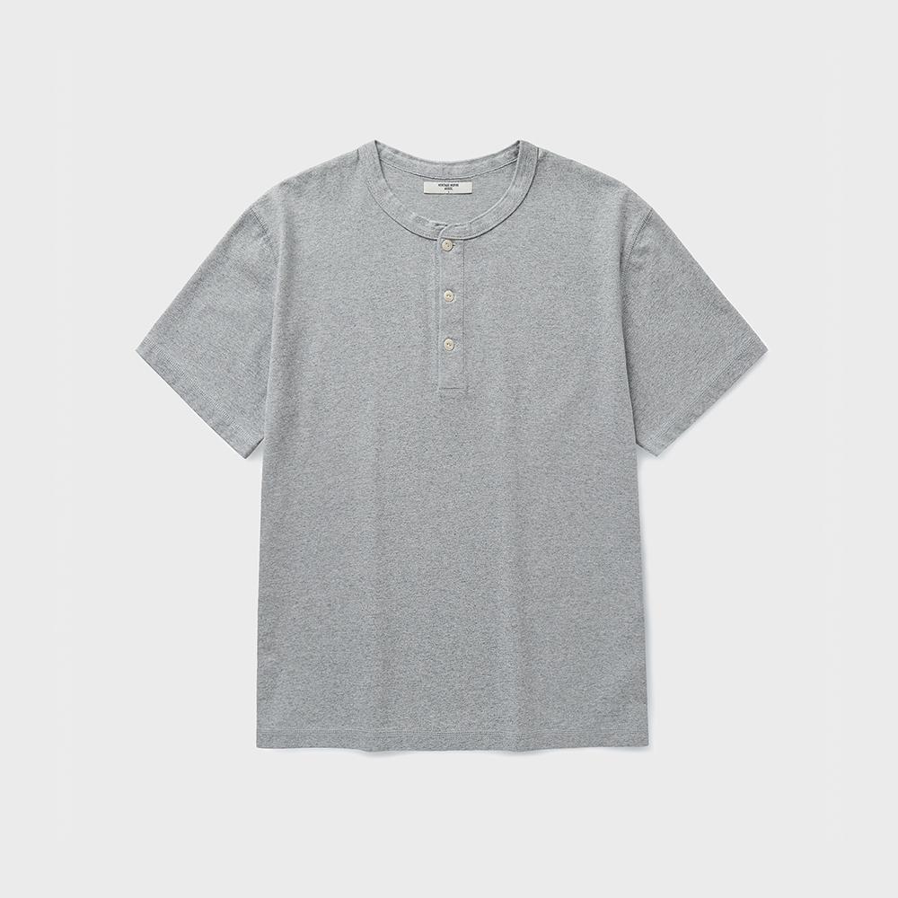 CRAFT HENLEY T-SHIRT [MELANGE GRAY]