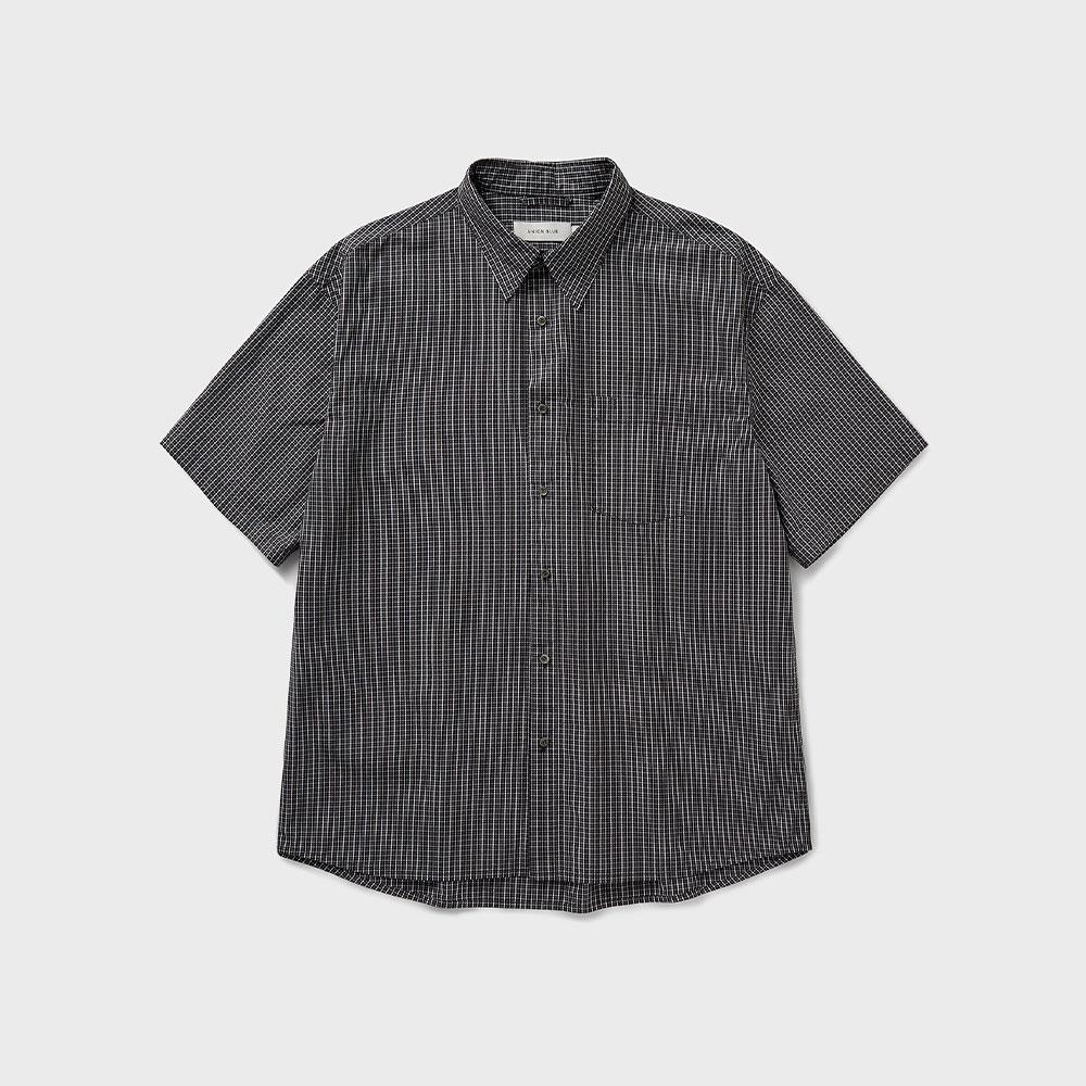 PIN CHECK SUNDAY SHIRT [ANTIQUE GRAPHITE]