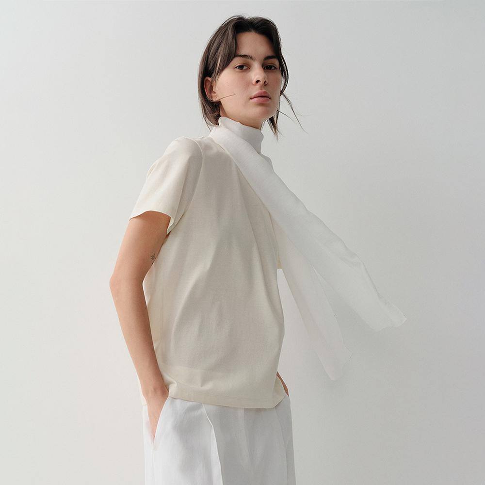 VEIL SHEER SCARF (WHITE)