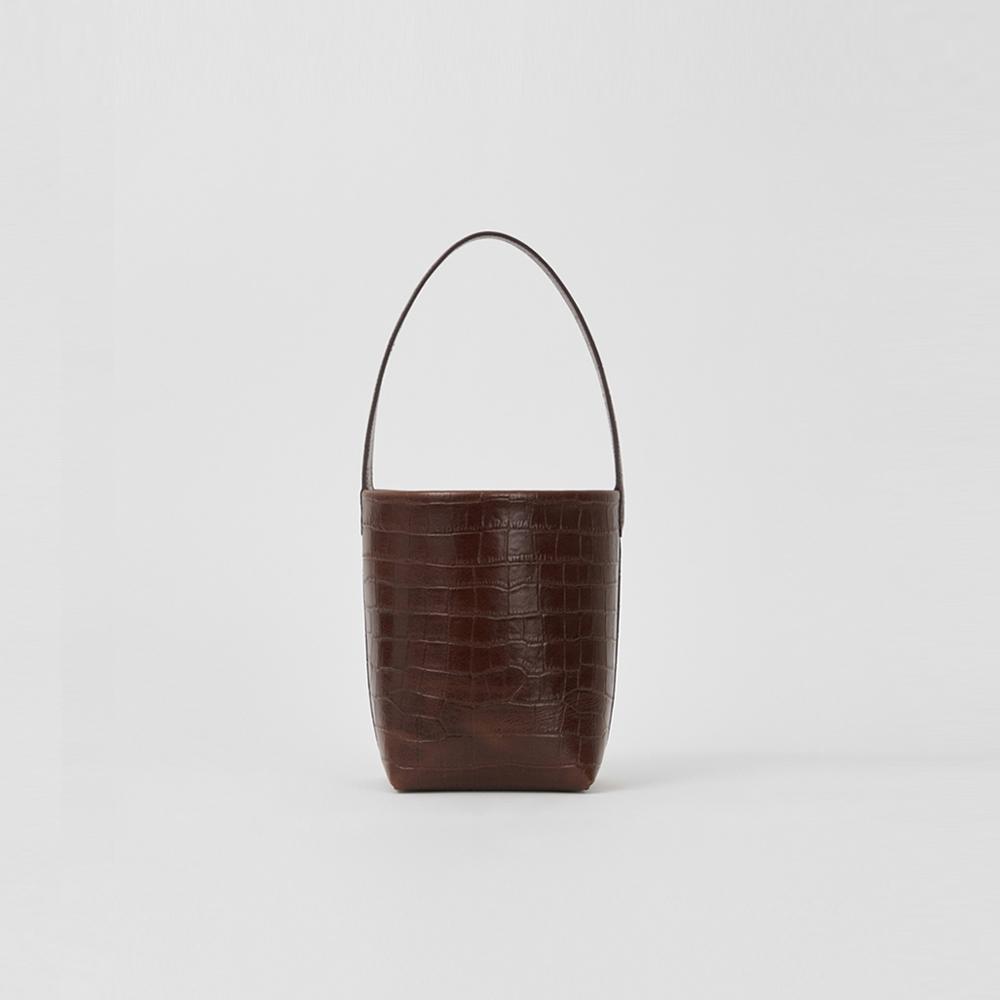 [앨펑Pick][29CM 단독] OGNI BAG SMALL croc-embo brown