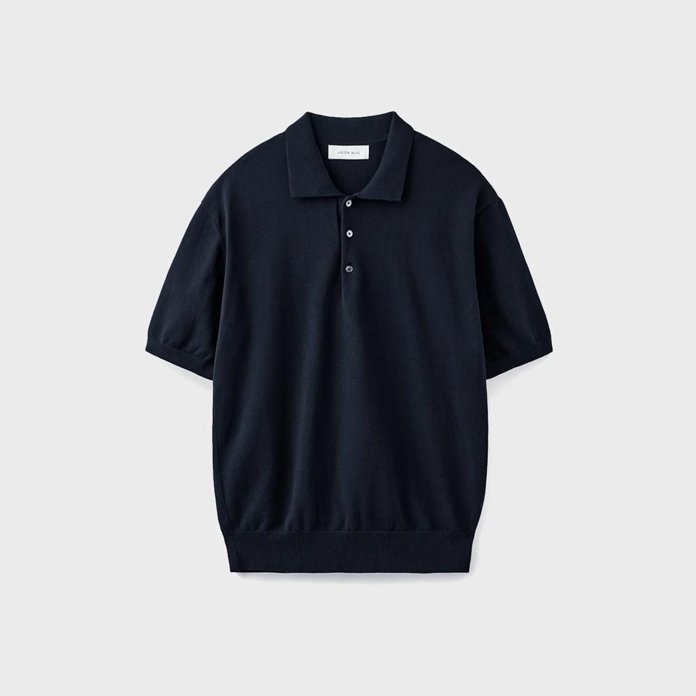 HARD TWIST COMFORT POLO KNIT [INK NAVY]