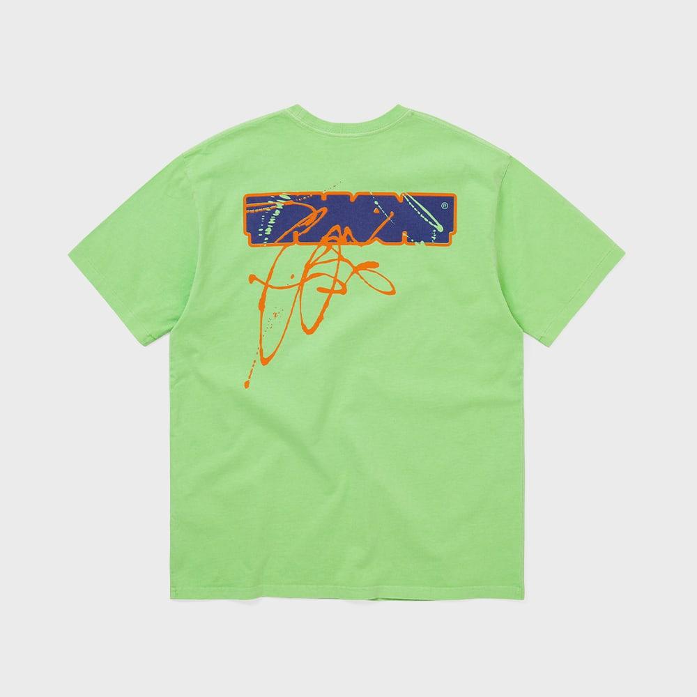 Ink Trail Tee Bright Green