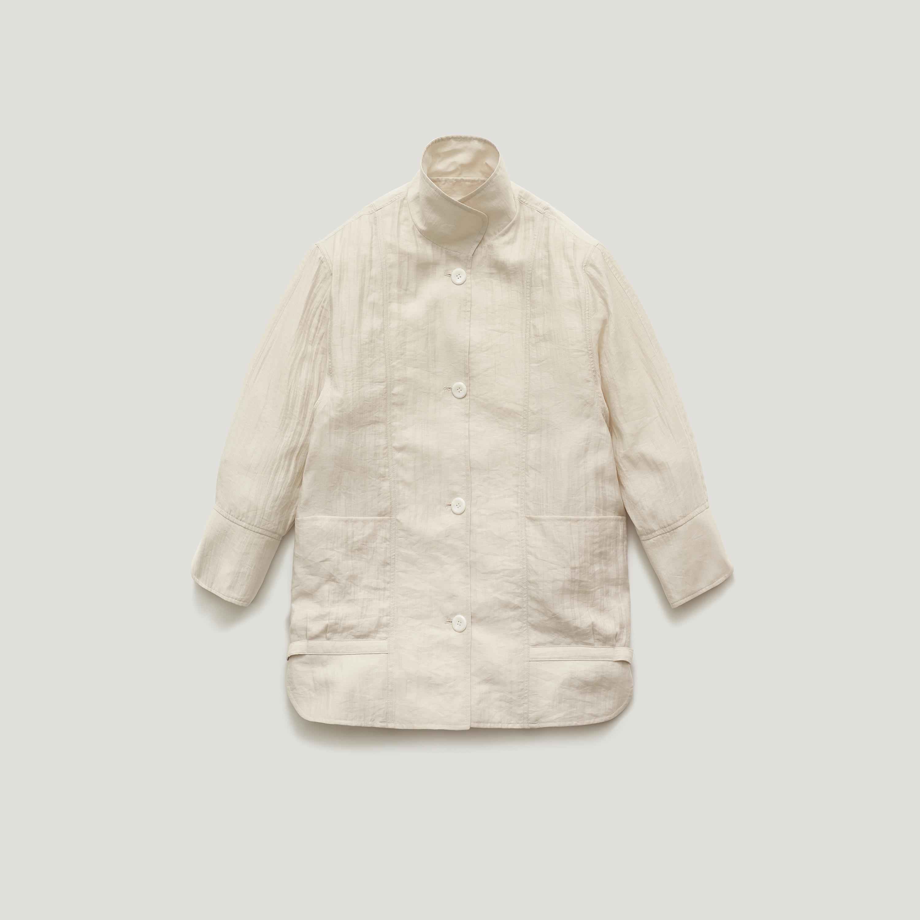 [4th reorder 5/19 PM22:55 open] VORN LIGHT SHEER HALF JACKET_IVORY