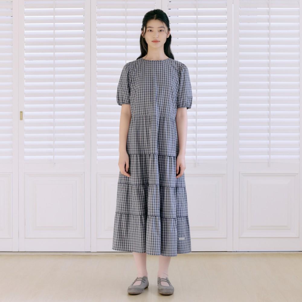 핀코드 디테일 체크원피스_T264MOP286W