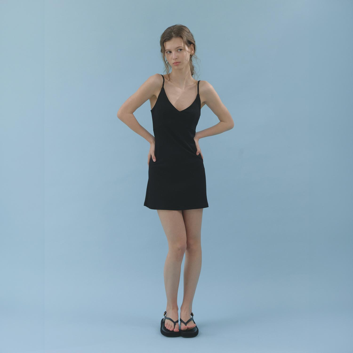 90s mini dress (black)