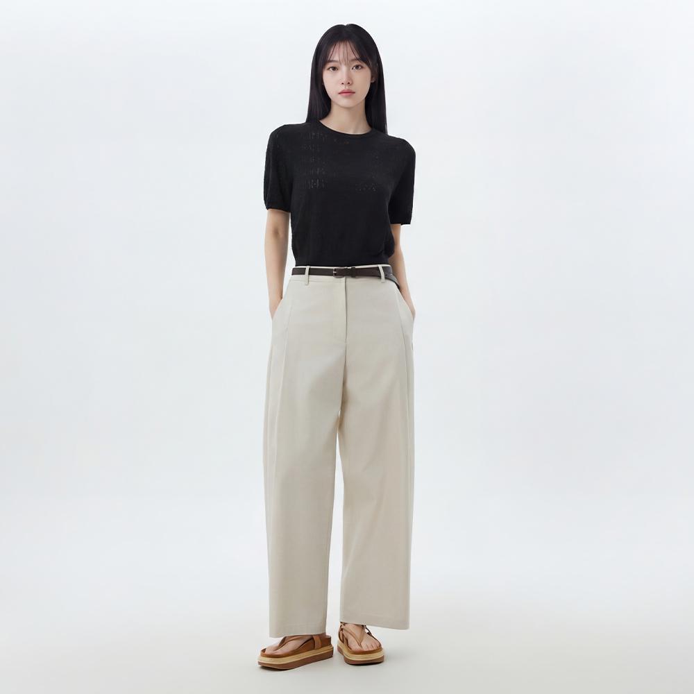 코튼폴리 커브드 팬츠 AS2WP461