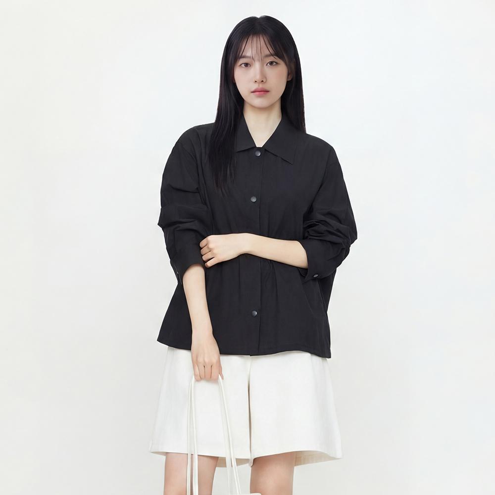 허리스트링 홑겹셔츠형 점퍼 AS2WZ560