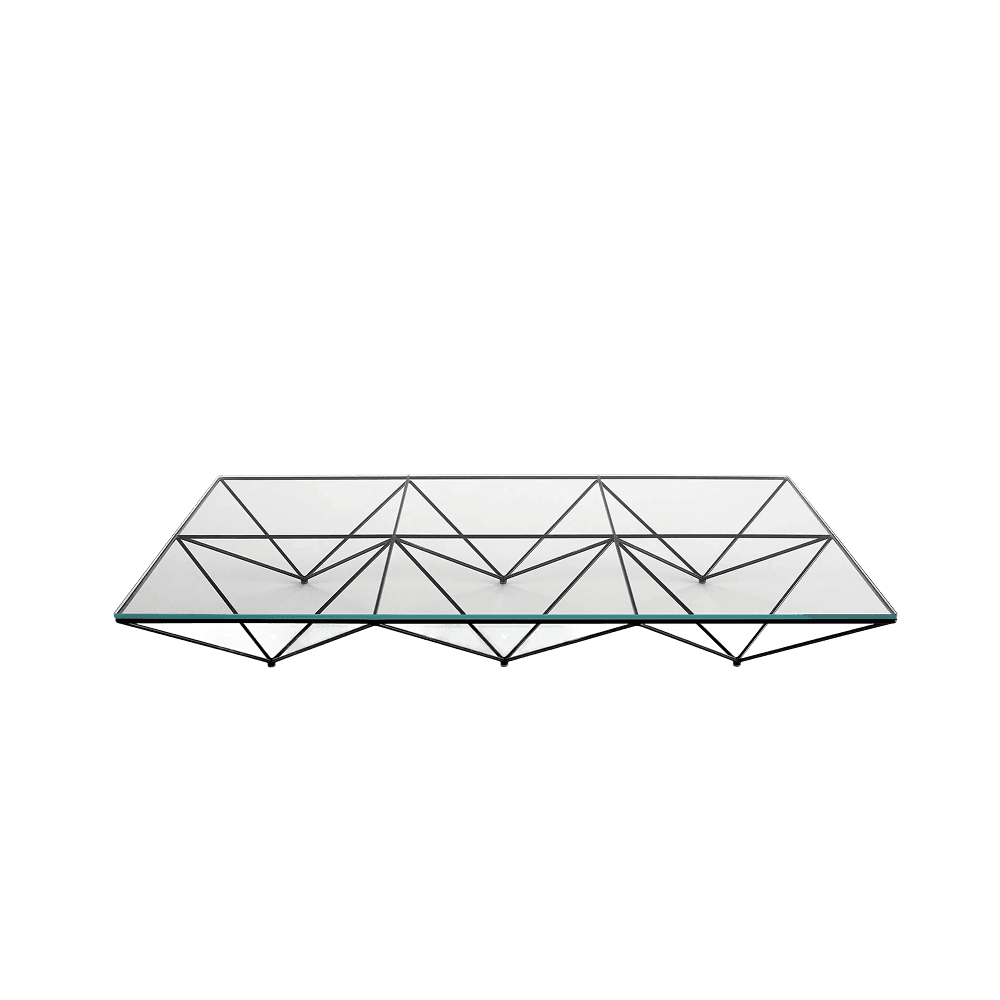 B&B ITALIA Alanda Coffee Table 120x180cm Transparent Extra Light Glass
