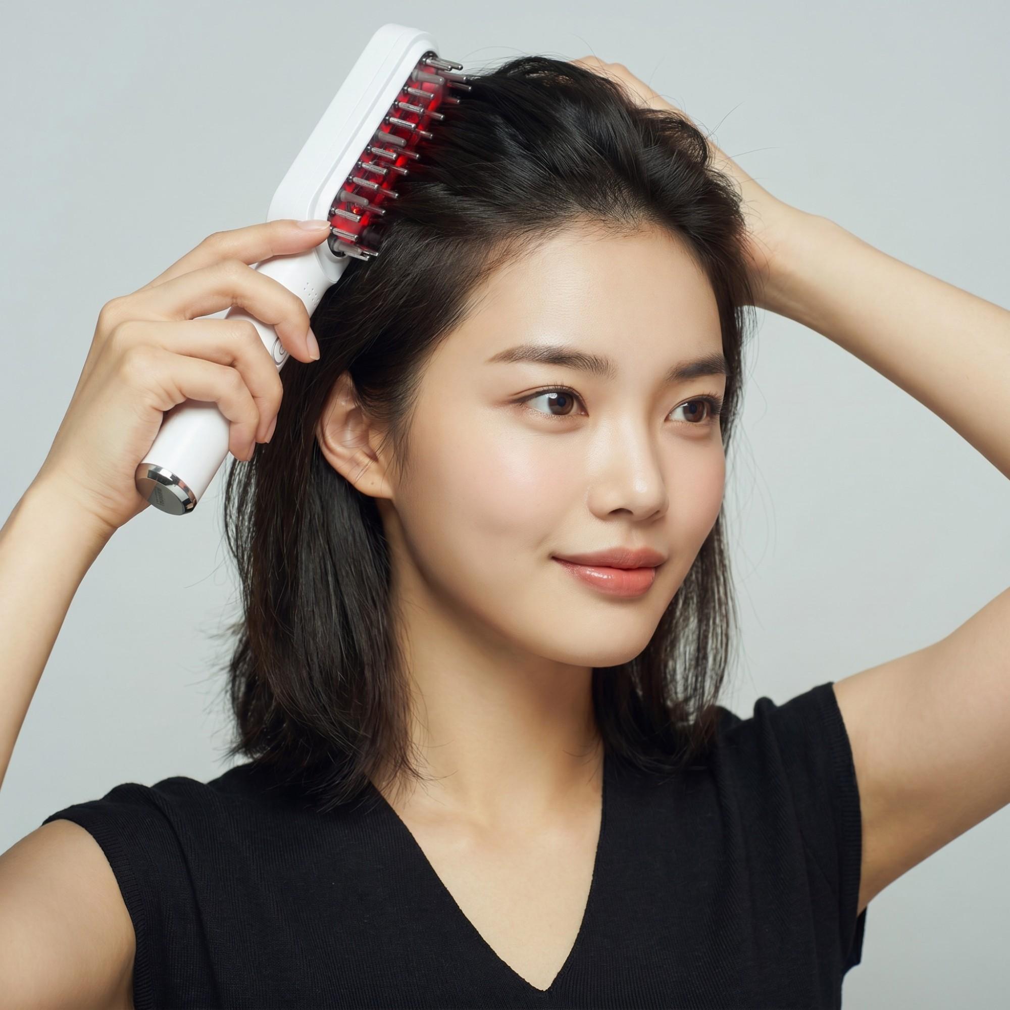 펄케어 헤어갈바닉 두피 마사지기 두피 케어 진동 브러시