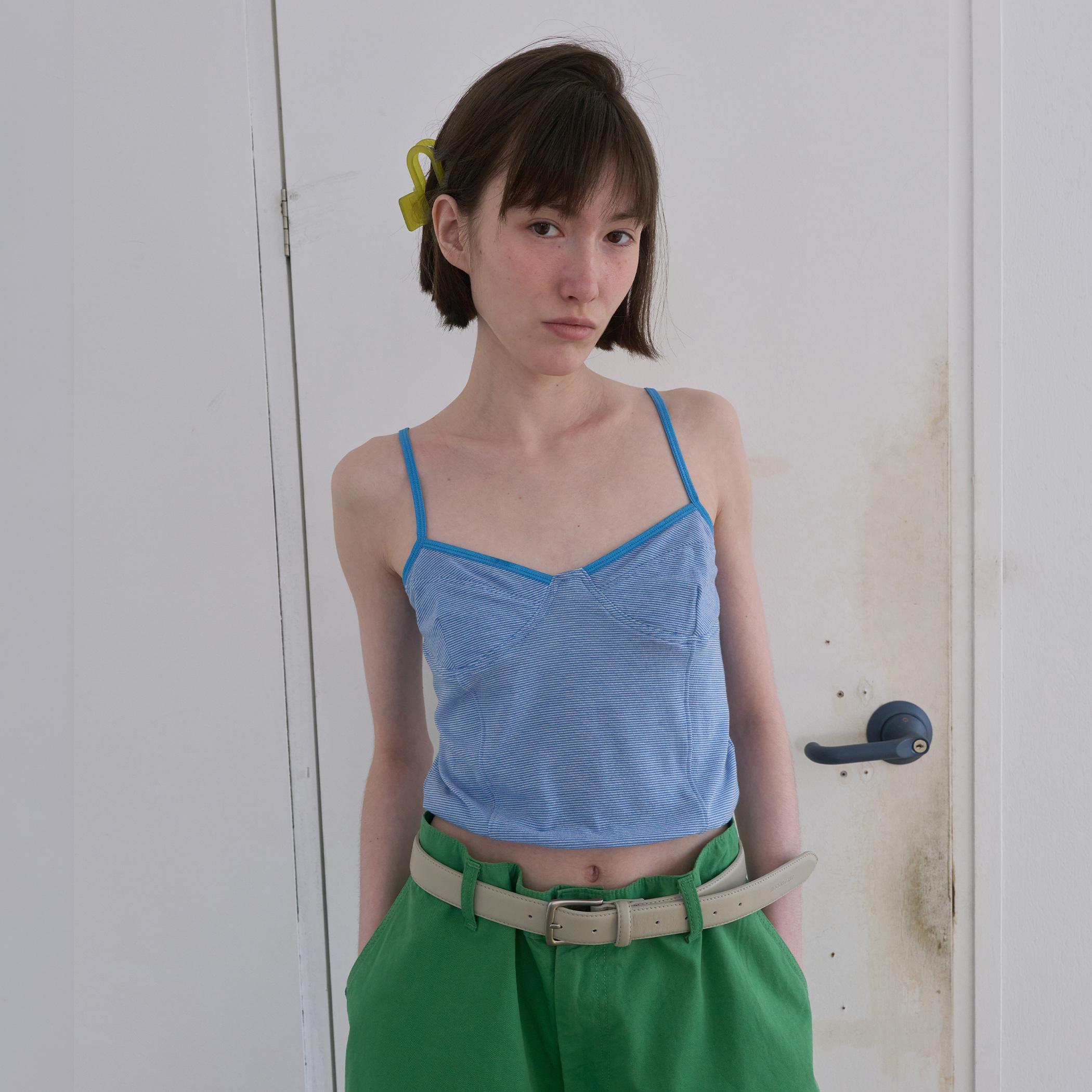 344. Stripe Camisole _ Blue