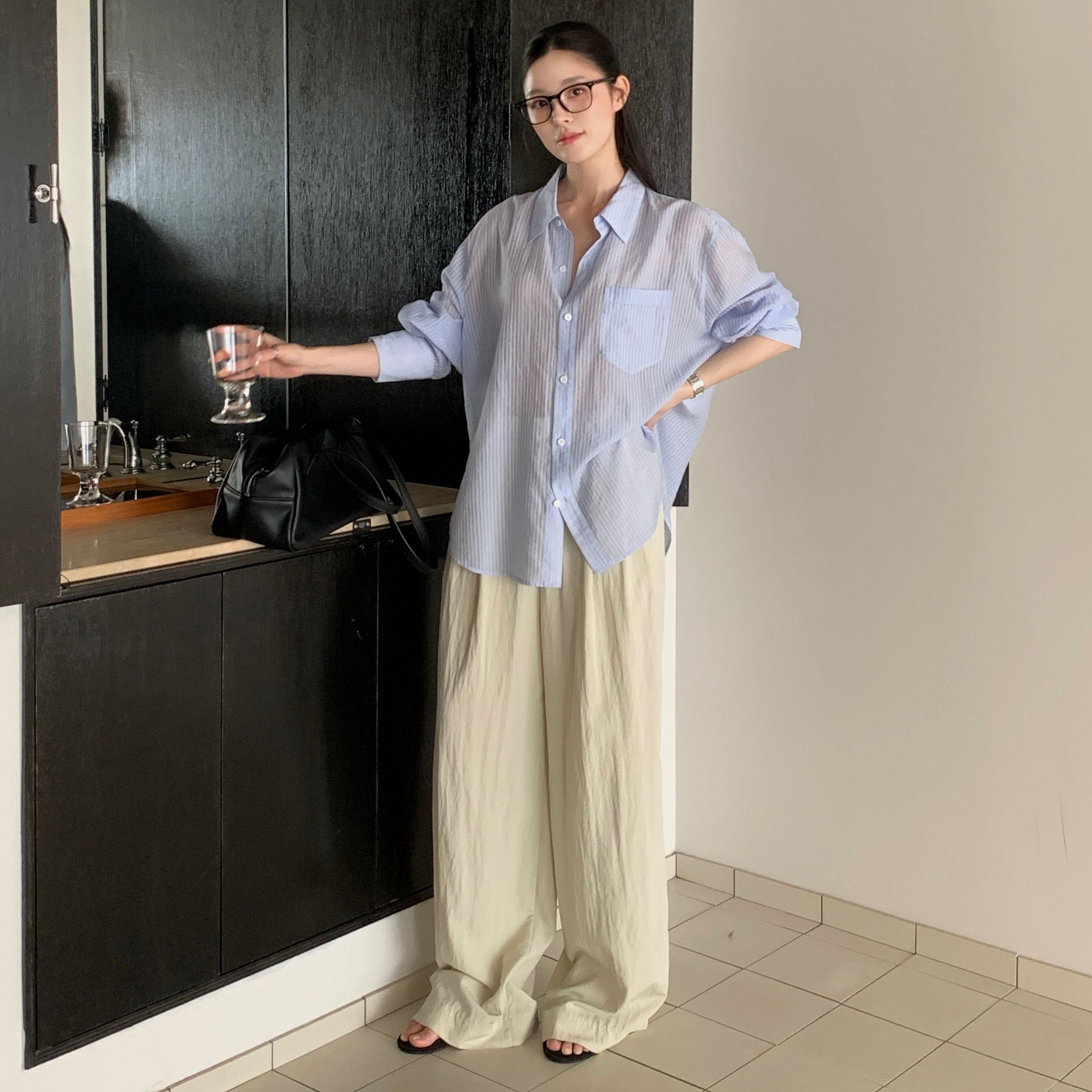 [다연 PICK]DOUBLE TUCK BANDING WIDE PANTS_LIGHT BEIGE