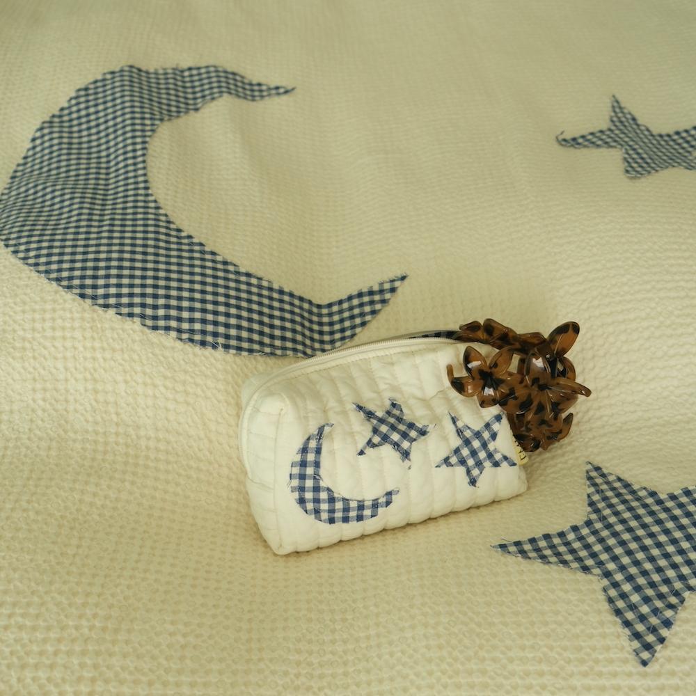 Moon star pouch / cosmetic bag