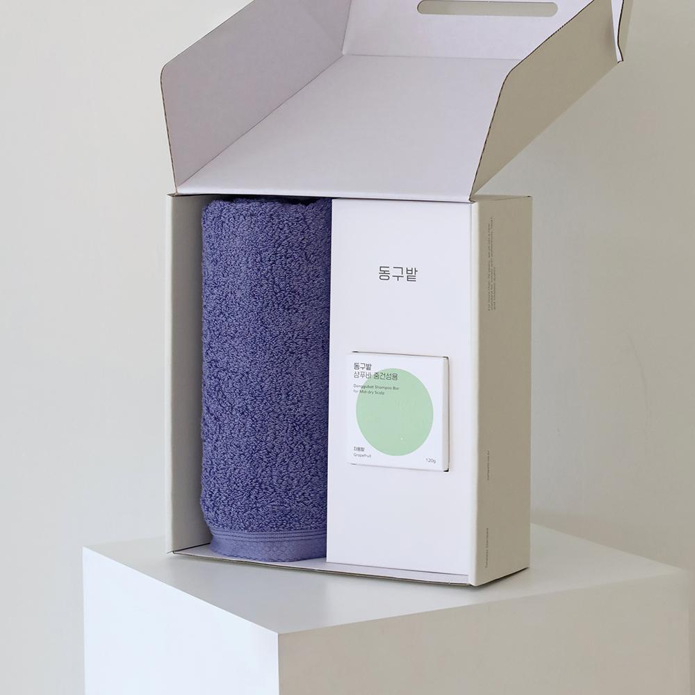 테일러 호텔수건 160g 1P + 동구밭 샴푸바 중건성용 1P 선물세트