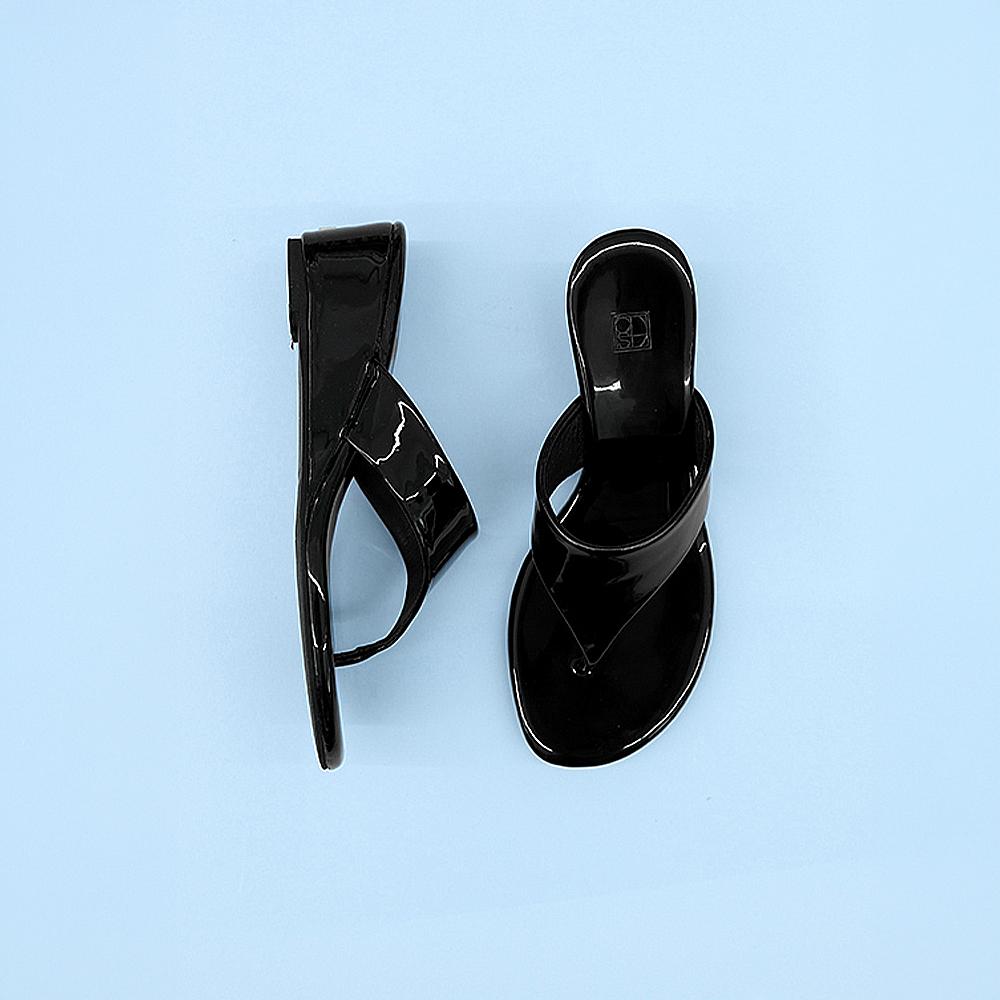 Urban Flip-Flops Heel (Black)